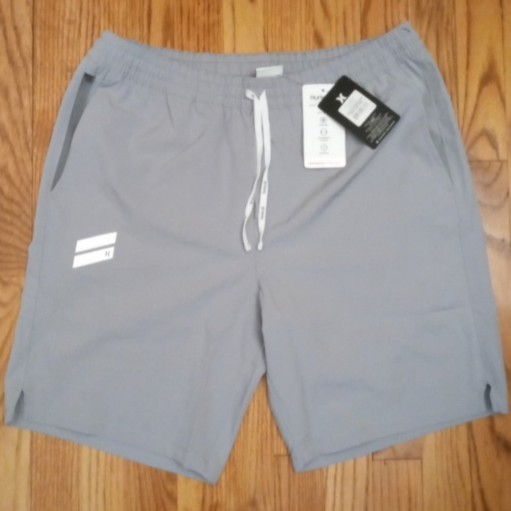 Hurley Men's Exist Collection Lightweight Sport Shorts Quarry Gray NWT
